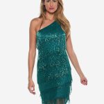 Spark nigh party dress green