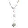 Carnelian Veil Lariat Necklace