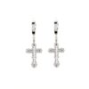 Everette Cross Earrings in Silver