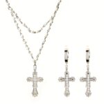 Everette Cross Jewelry Set in Silver