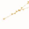 Gold Chain Necklace with Lily Pendants