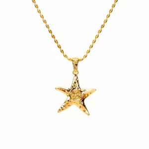 Gold Starfish Necklace Ocean Series Jewelry