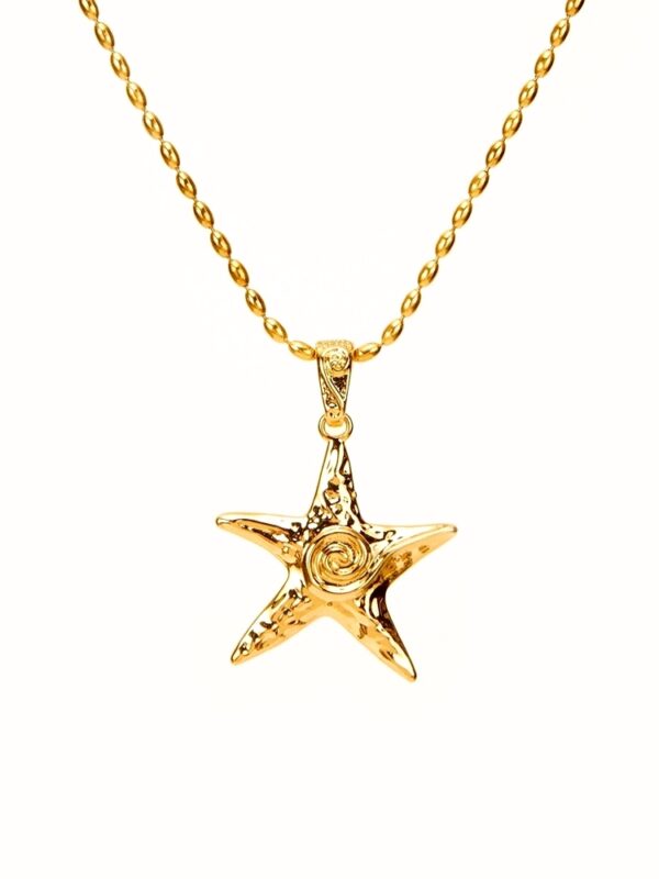 Gold Starfish Necklace Ocean Series Jewelry