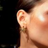 Gold Starfish Stud Earrings Summer seaside adventures jewelry