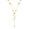 Lily of the Valley Pearl Lariat Necklace