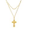 Old Italian inspired cross necklace royalty gothic rebellion jewelry Y2K Body Chain
