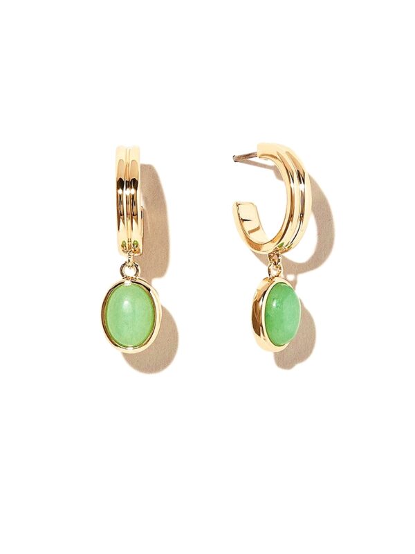 Solitaire Pendant Charm Earring