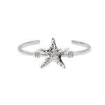 Silver Starfish Bangle