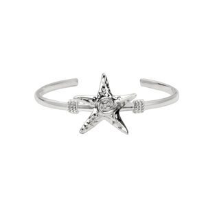 Starfish Bangle in Silver Summer seaside adventures bracelets jewelry