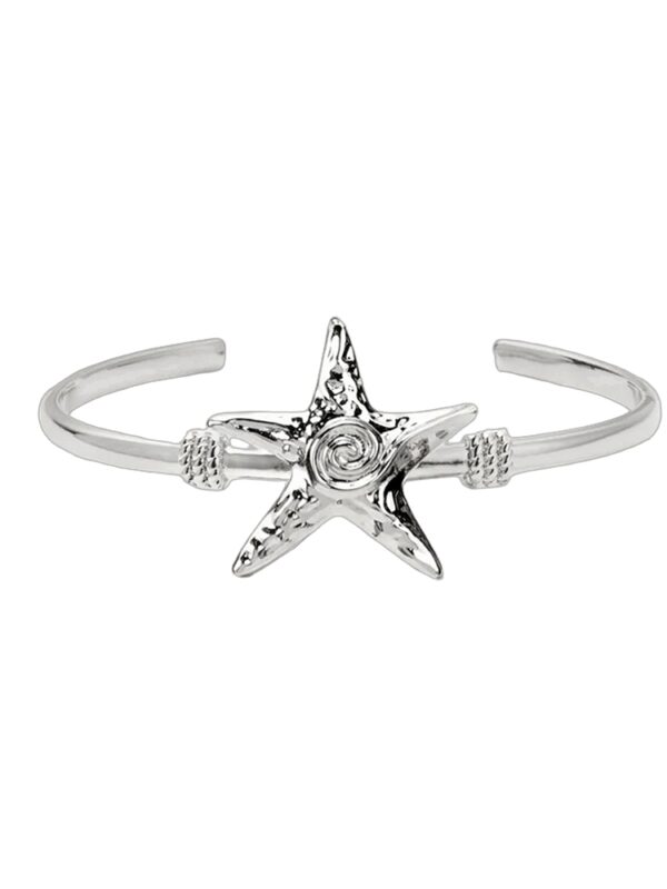 Starfish Bangle in Silver Summer seaside adventures bracelets jewelry