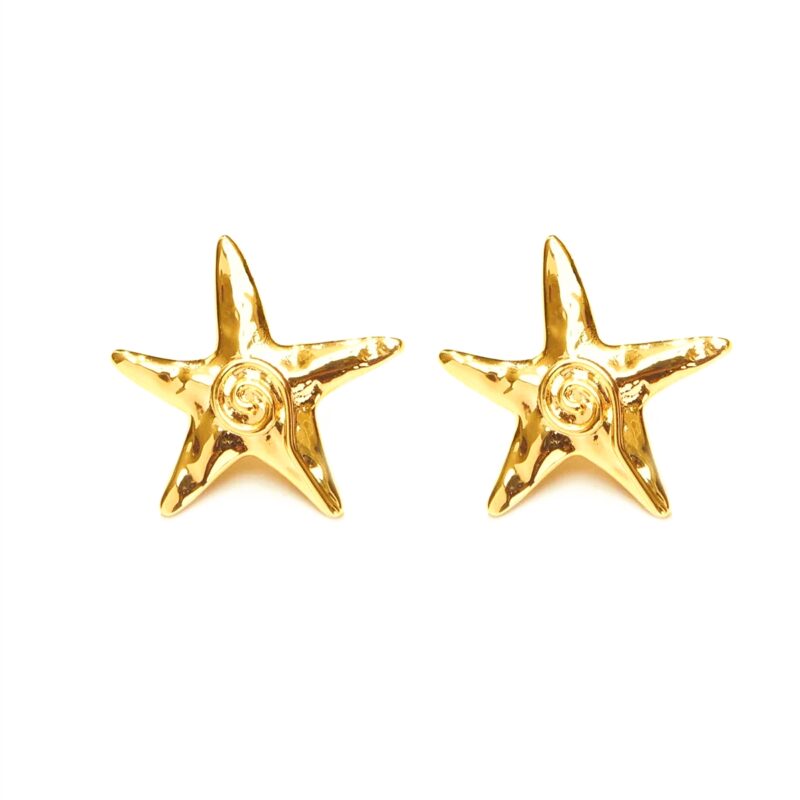 Starfish Stud Earrings Summer Seaside Ocean Jewelry