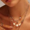 The Mellow Necklace in Silver Hot Summer Pearl Necklace