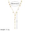 Twinkle Body Chain Necklace with Lily Pendants