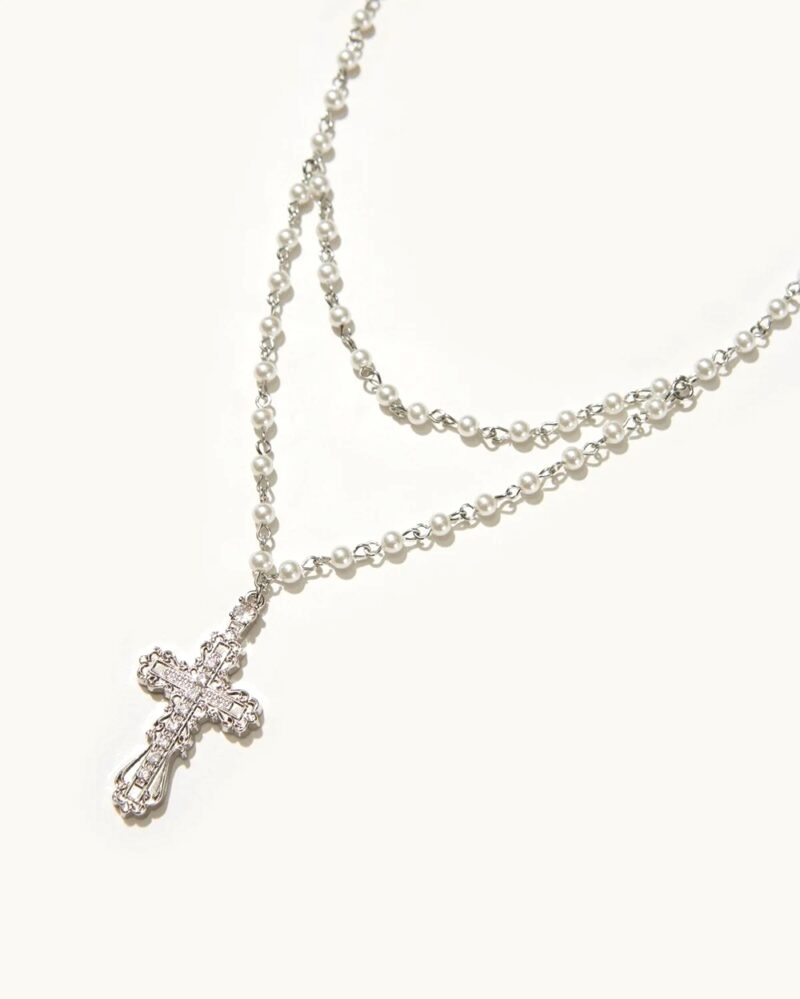 everette cross necklace royalty gothic rebellion Y2K Body Chain Jewelry