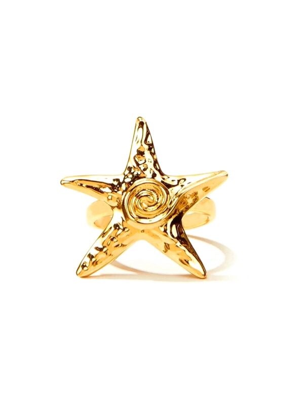 gold starfish ring twinkle romantic jewelry