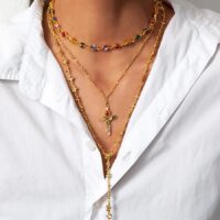 Mellow Gold Layered Charm Necklace