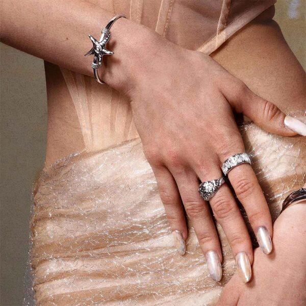 Gold Starfish Bangle