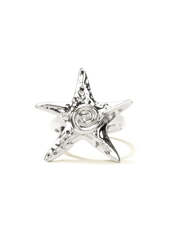 silver starfish ring twinkle romantic jewelry