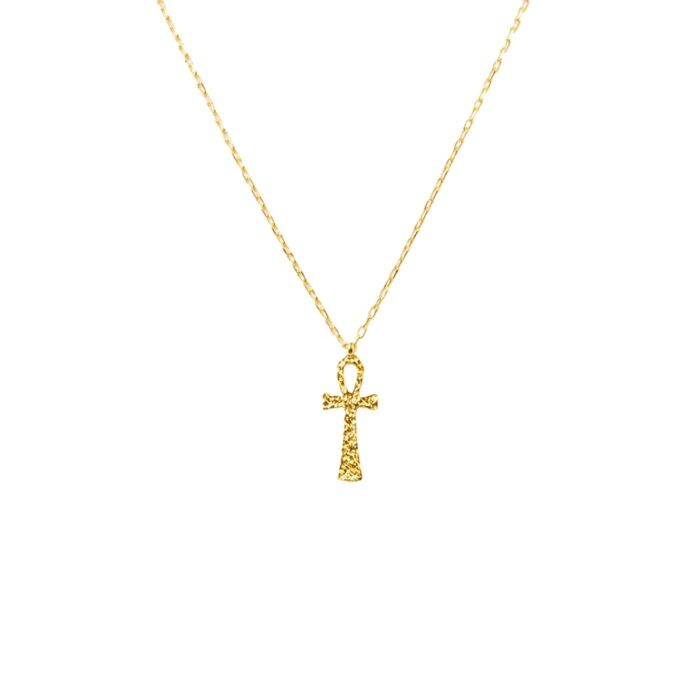 layering ankh necklace idea with a gold ankh necklace aesthetic—also a gift ankh necklace for her